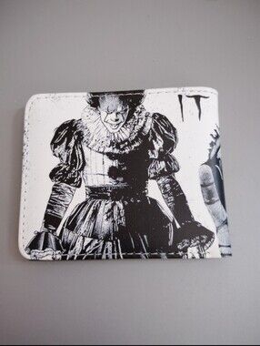 New it pennywise Halloween horror anime manga leather wallet